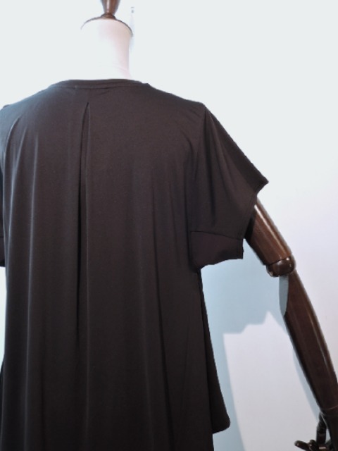 DANSKIN (ダンスキン) 【レディース】 DC50127 HYBRID TEC LOOSE TEE ハイブリッドテックルーズティー BLACK DANSKIN (ダンスキン) 【レディース】 DC50127 HYBRID TEC LOOSE