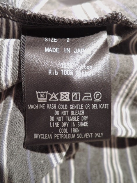 marka (マーカ) M25C93CS01B 60/1 追撚ガス糸36G 天竺 ボーダーTEE BLUE