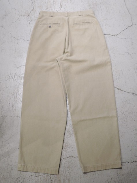 marka U.S.アーミーチノトラウザーズ, Beige オーガニックコットン強撚ギャバ / U.S.アーミーチノトラウザー