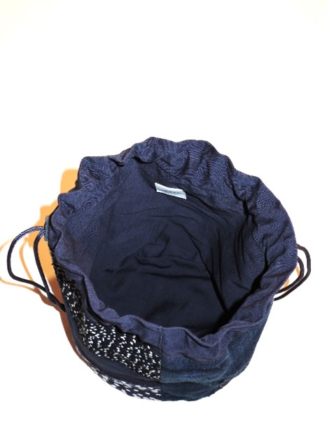 TERAS (照らす) BORO パッチワーク 丸底巾着バッグ ASSORT