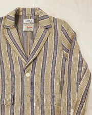 COOHEM (コーヘン) 13-212-002　BLAZER TECH TWEED JACKET STRIPE /ポリエステルツィード ストライプブレザージャケット