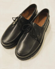 REPRODUCTION OF FOUND リプロダクション・オブ・ファウンド 845L ITALIAN NAVY MILITARY DECK イタリア軍 デッキシューズ　＊BLACK
