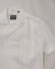 Gitman Vintage (ギットマンヴィンテージ)  White Linen Camp Shirt / 半袖開襟シャツ ホワイトリネン