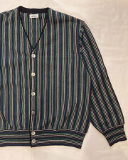 COOHEM (コーヘン) 13-242-018 WAVE COTTON MULTI BORDER KNIT CARDIGAN  マルチボーダー コットンカーディガン