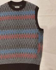 COOHEM (コーヘン) 13-244-005 ARGYLE JACQUARD KNIT VEST / アーガイル ジャカードニット ニットベスト