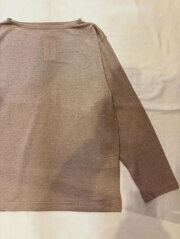 Yonetomi NEW BASIC (ヨネトミ/米冨繊維) 95-262-018  AMALINEN BASQUE KNIT PULLOVER　亜麻リネンニット
