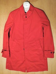 M.I.D.A.（ミダ）　ポリエステル　ステンカラーコート　レッド