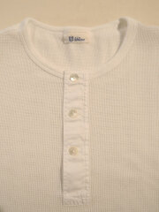 Schiesser Revival (シーサー リバイバル) Jacques ジャック 半袖 ヘンリーネックシャツ WHITE