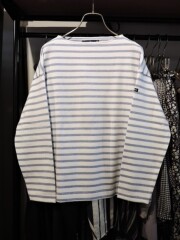 SAINT JAMES セントジェームス OUESSANT LOOSE 長袖 ドロップショルダー 【T1】 NEIGE/DENIM