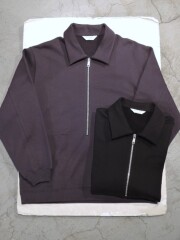 STILL BY HAND (スティルバイハンド) CS04254 ハーフジップ プルオーバースウェット SLATE BLUE、INK BLACK