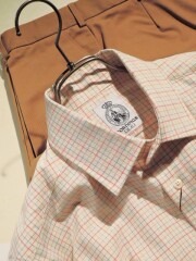 CORDINGS (コーディングス) SHJ186 FINE TATTERSALL SHIRT ファイン タッターソールシャツ