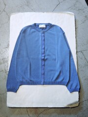 Manna マンナ【レディース】 255308 グログランテープ 比翼カーディガン BLUE