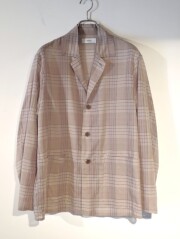 marka (マーカ) M26A18JK01C オーガニックコットン強撚チェックローン カバーオールシャツ SAGE CHECK