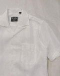 Gitman Vintage (ギットマンヴィンテージ)  White Linen Camp Shirt / 半袖開襟シャツ ホワイトリネン