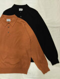 Yonetomi NEW BASIC (ヨネトミ/米冨繊維) 95-254-036  SUPER MERINO CASHMERE POLO / メリノカシミヤ ニットポロ
