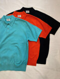 Yonetomi NEW BASIC (ヨネトミ/米冨繊維) 95-252-026 LIGHT WAVE COTTON KNIT POLO / コットンニットポロ