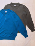 Yonetomi NEW BASIC (ヨネトミ/米冨繊維) 95-264-007 SILK KNIT POLO / シルクニットポロ