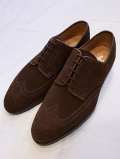 CROCKETT&amp;JONES （クロケット＆ジョーンズ）　SWANSEA (Dainite sole)  DARK BROWN SUEDE　ダービーシューズ