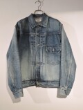 marka (マーカ) M25C02BL02C オーガニックコットン 13.5oz セルビッチデニム TYPE-1 デニムジャケット USED WASHED