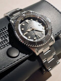 VAGUE WATCH Co. (ヴァーグウォッチカンパニー) ダイバータイプ ステンレスベルト ナイロンベルト付属 GRY FAD