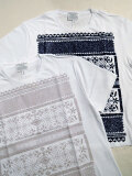 ANTIPAST アンティパスト 【レディース】 AM3-92L KNT245 半袖 フロッキープリントTシャツ NAVY、GREY