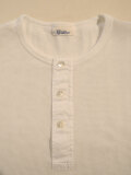 Schiesser Revival (シーサー リバイバル) Jacques ジャック 半袖 ヘンリーネックシャツ WHITE