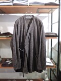White Mountaineering (ホワイトマウンテニアリング) WM2573110 GLENCHECK KIMONO SHIRT グレンチェック 着物シャツ CHARCOAL