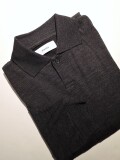 marka (マーカ) M24C17CS03C スーパー120's ウールコットン 1B ニットポロ TOP CHARCOAL