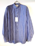 White Mountaineering (ホワイトマウンテニアリング) WM2571117 MID GUSSET SLEEVE STRIPE BUTTON SHIRT BLUE