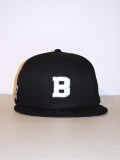 marka (マーカ) M25B44AC01C BETTER DAYS STADIUM BALL PARK x NEW ERA "B" 9FIFTY BLACK