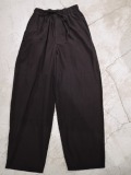 marka (マーカ) M25A16PT01C オーガニックコットン強撚ガスボイルブロード ニースイッチイージーパンツ BLACK