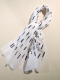 TERAS (照らす) 宮染め TENUGUI 手拭い WHITE