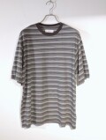 marka (マーカ) M25C93CS01B 60/1 追撚ガス糸36G 天竺 ボーダーTEE BLUE