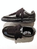 General Scale. Maison MIHARA YASUHIRO (ジェネラル スケール.メゾンミハラヤスヒロ) "SIENE" Leather Low-Top Sneakers BLK/BLK