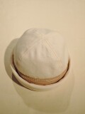 Nine Tailor (ナインテイラー) N-1611 Dandelion Dome Cap デニム ロールキャップ OFF WHITE