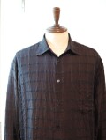 marka (マーカ) M26C02SH01C キュプラウールツイル セミスプレッドカラーシャツ BROWN CHECK