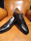 CHEANEY （チーニー）内羽根フルブローグウイングチップ【ARTHUR　３】アーサー１２５/E　BLACK