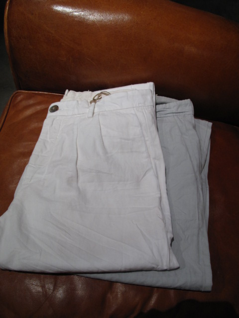 SIVIGLIA DENIM 【WHITE】 コットン×リネンパンツSS