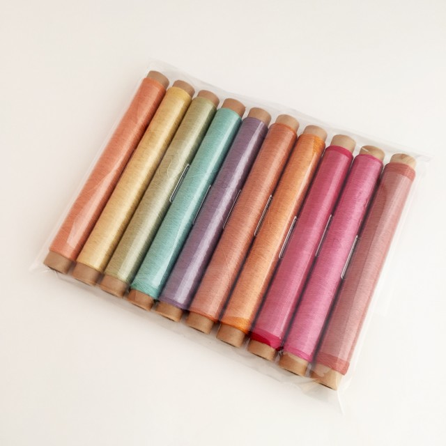 はんなり　【草木染めコットン】 100m ×10本セット