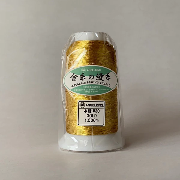 金糸の縫糸　30番手　ゴールド