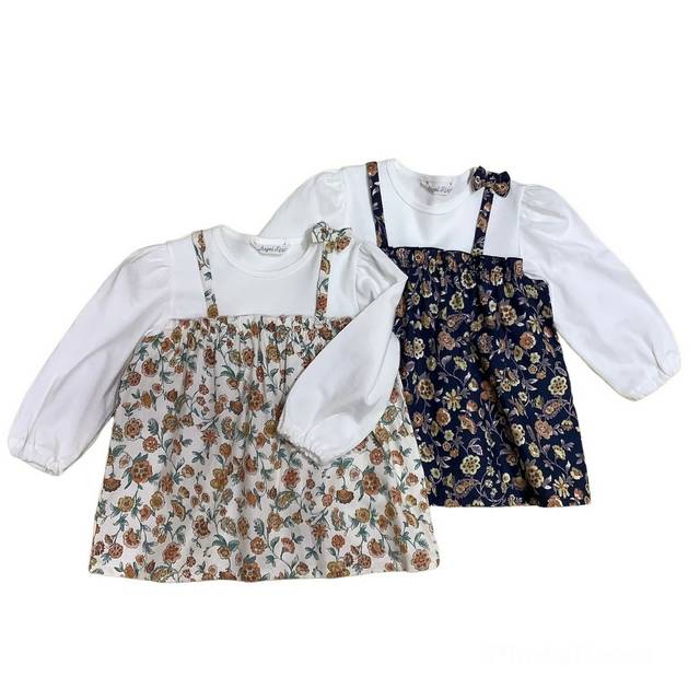 日本製 子供服】 花柄キャミチュニック ［100～130cm］ オーガニック 