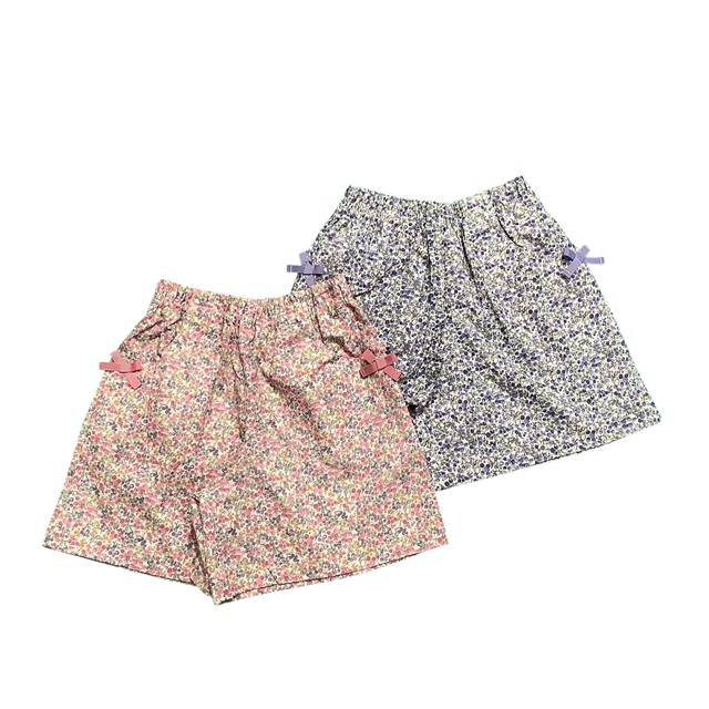 花柄キュロットパンツ