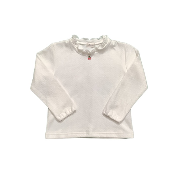 ネックフリルロングスリーブＴシャツ