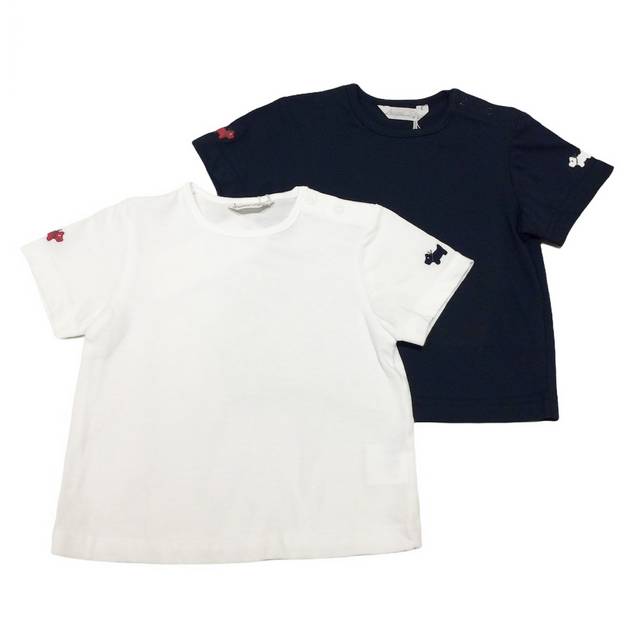 【日本製 ベビー服 】 テリア刺繍　Tシャツ ［70～95cm］