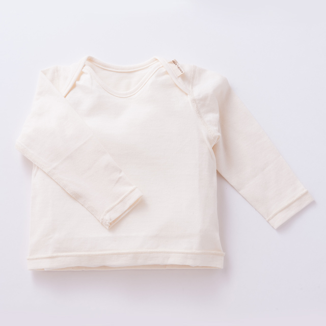 オーガニックコットン長袖Tシャツ型肌着