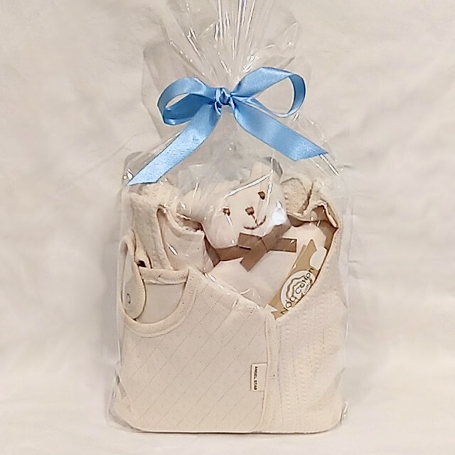 【日本製】 新生児用ギフト商品３点セット/ ベビー服ギフト