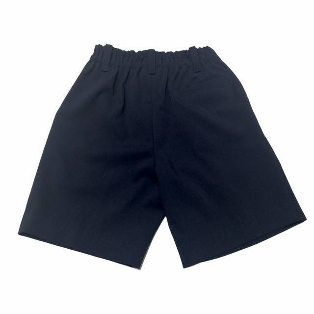 wafu 日本製 コットンリネン　キュロット ウエストゴム　ハーフパンツ　紺色 wafu 日本製 コットンリネン キュロット ウエストゴム ハーフ