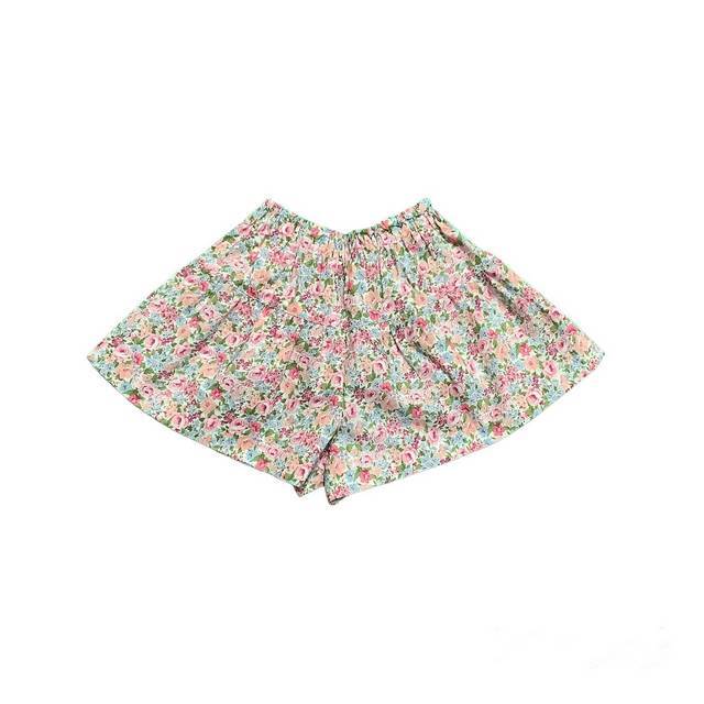 再入荷】キッズ 子供服 花柄キュロット おりたたま 女の子 100 ピンク 