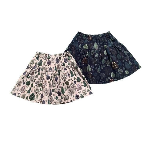 森柄コーデュロイスカート