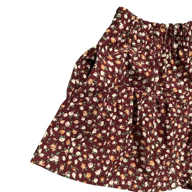 花柄キュロットパンツ